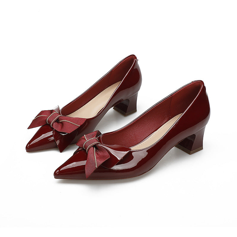 Damen Pumps mit eleganter Schleifenapplikation EB