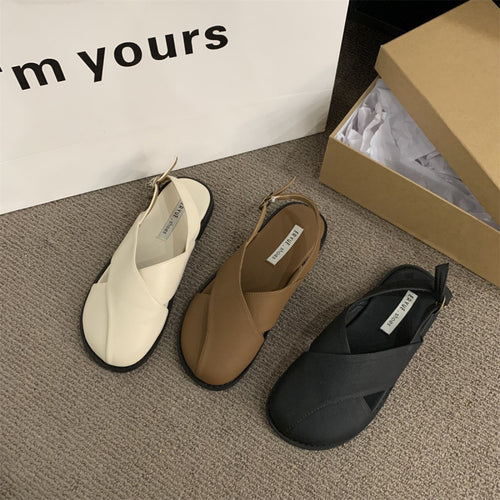 Damen Komfortable Sandalen mit praktischem Klettverschluss und modernem Schnitt EB