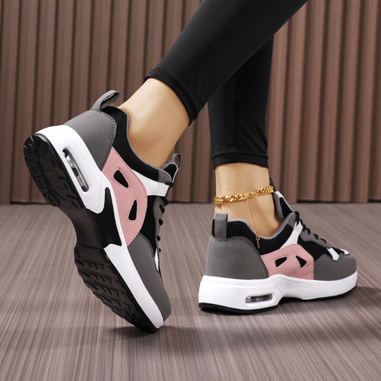 Damen Sportliche Luftpolster-Sneaker mit atmungsaktivem Mesh-Obermaterial EB