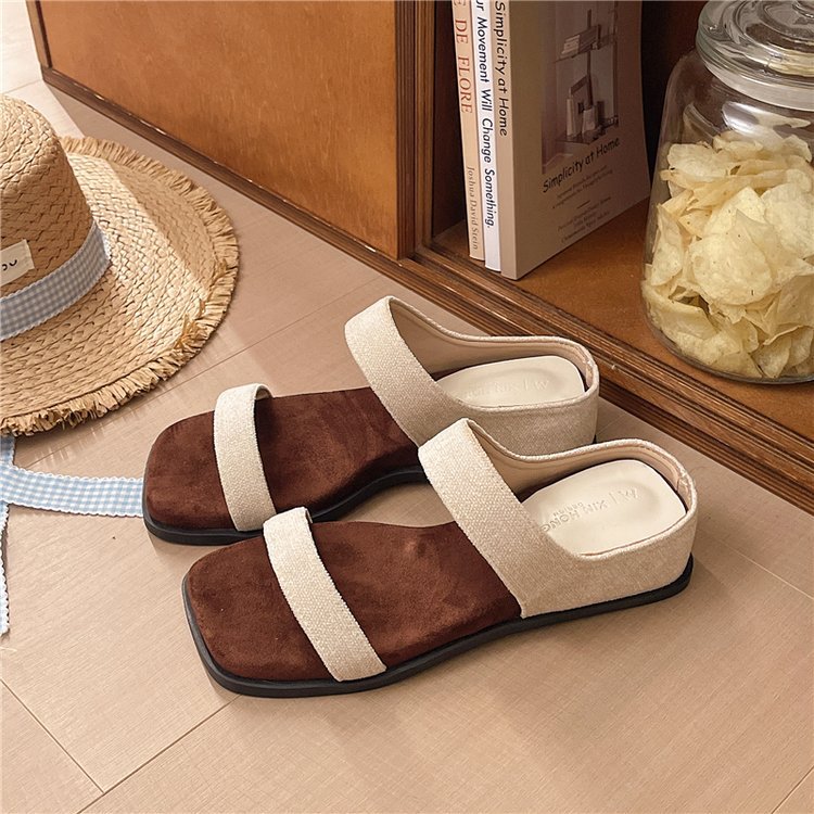 Damen elegante diagonale Riemensandalen mit komfortablem Fußbett EB