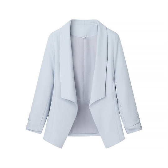 Damen elegante Blazerjacke mit lässigem Schnitt und stylischen Ärmeldetails EB