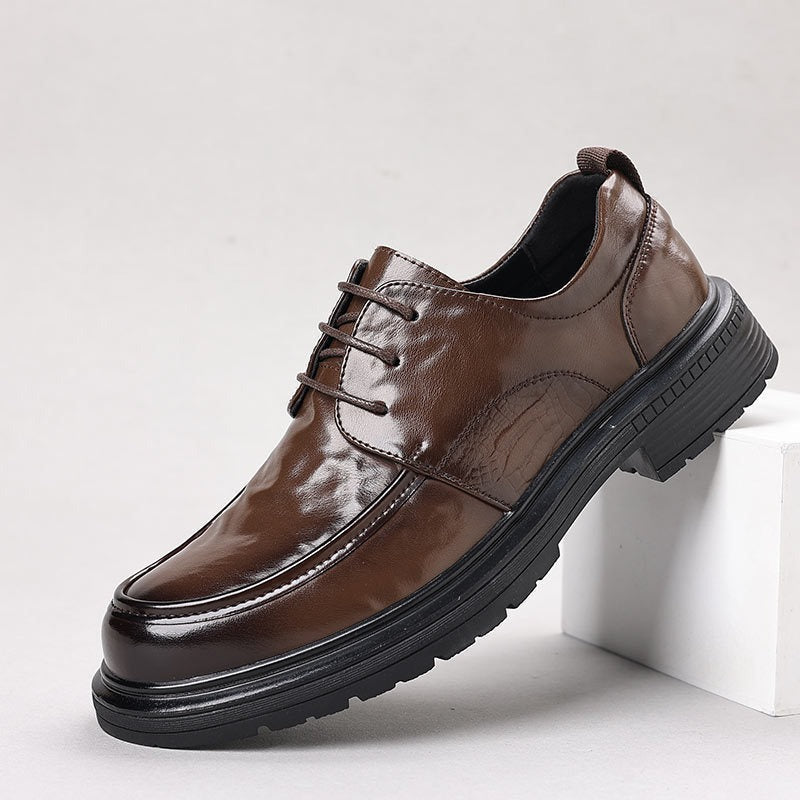 Herren Elegante Schnürschuhe mit edlem Glanz und rutschfester Sohle EB