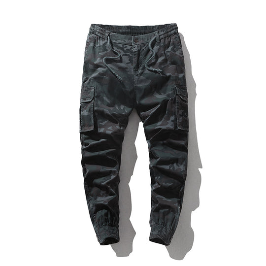 Herren Cargohose im Joggerstil mit elastischem Bund und Bündchen EB