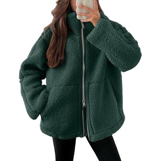 Damen Gemütlicher Fleece-Hoodie EB