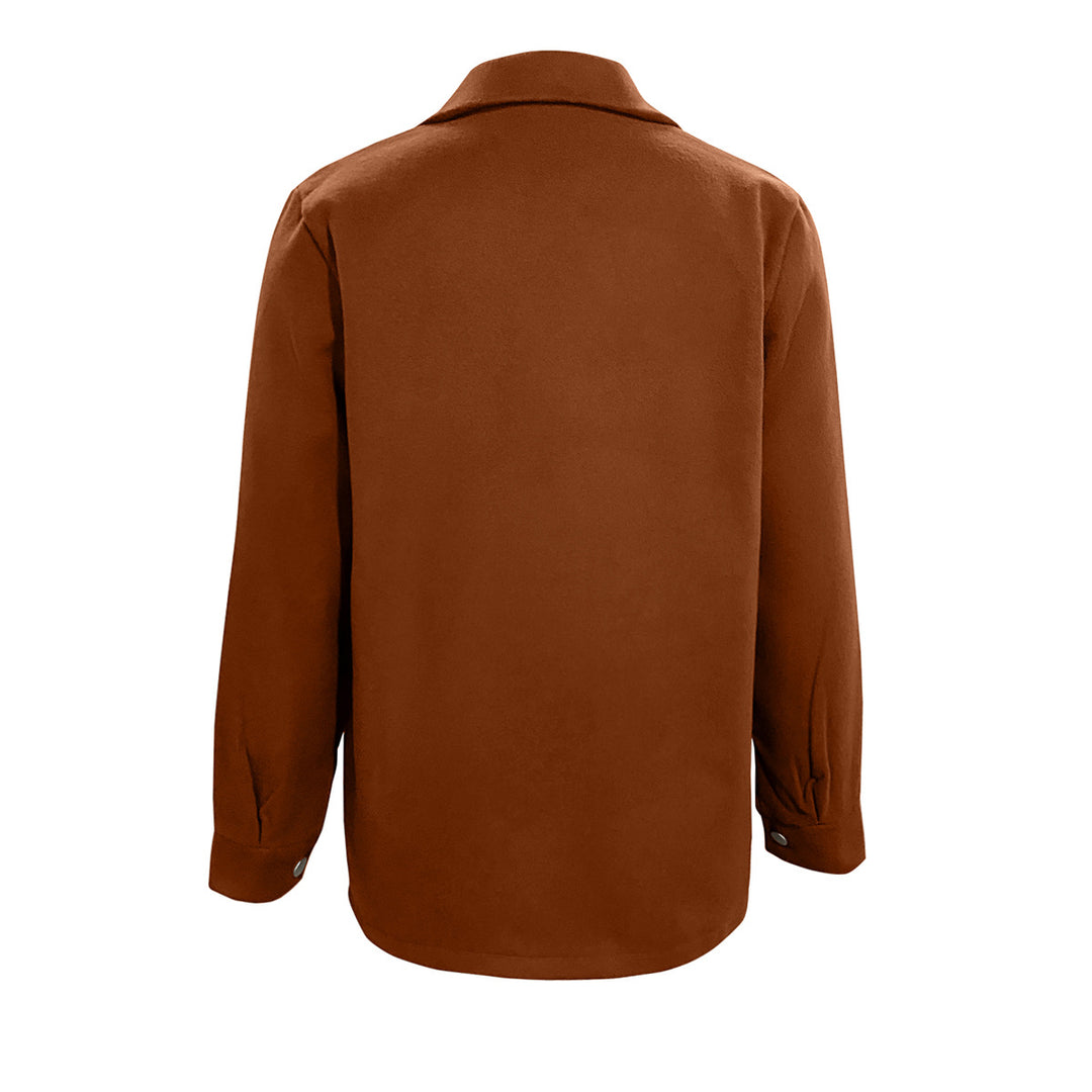 Damen Oversized Jacke aus weichem Stoff mit praktischen Taschen EB