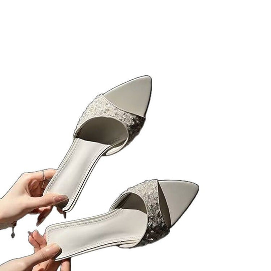 Damen Glitzernde Riemchensandalen EB