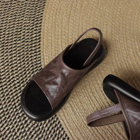 Damen offene Clogs mit elegantem Design und komfortablem Fußbett EB