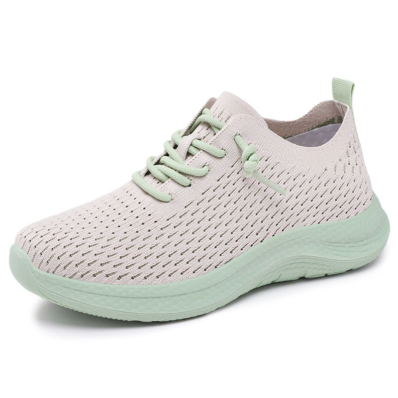 Damen Leichte und atmungsaktive Sneaker mit flexiblem Strickoberteil EB