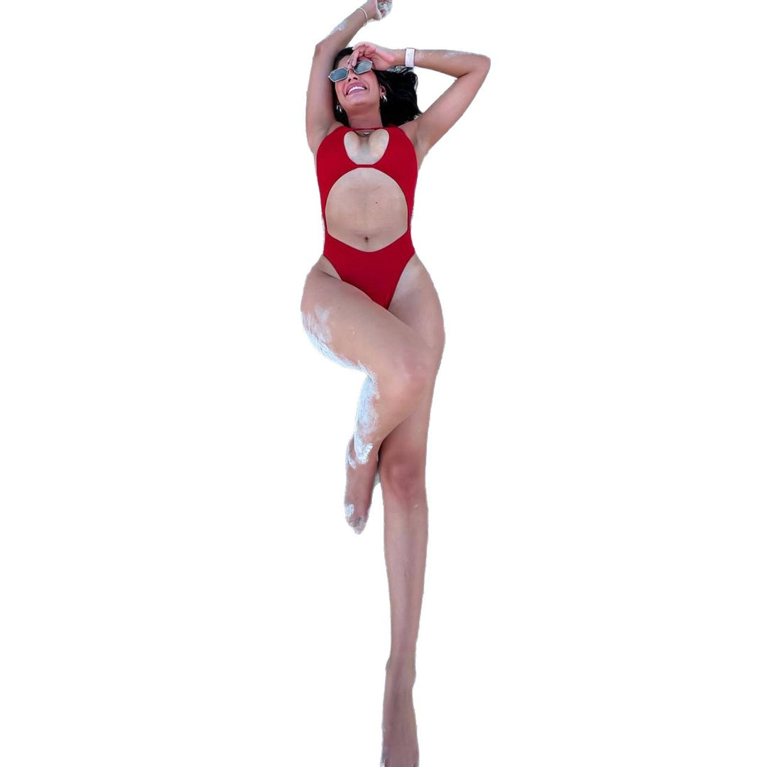 Damen Einteiler Badeanzug mit einzigartigem Cut-Out-Design EB