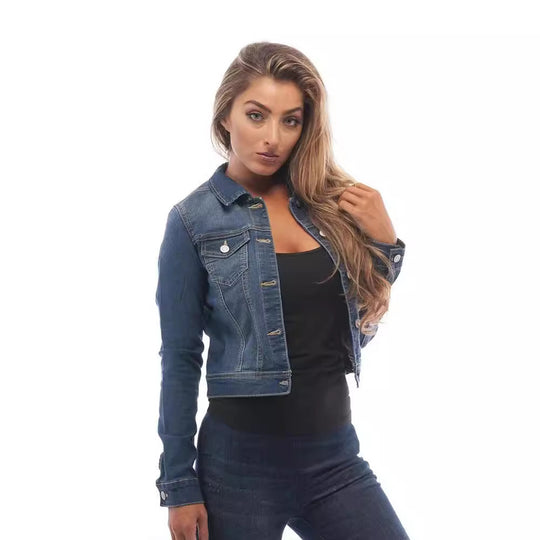 Damen lässige Jeansjacke EB