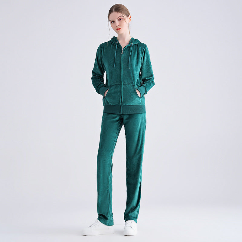 Damen Sportlicher Jogginganzug mit Kapuze EB