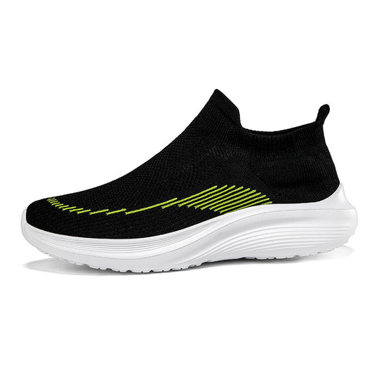 Damen Sportliche Sneakers mit elastischem Schaft und rutschfester Sohle EB