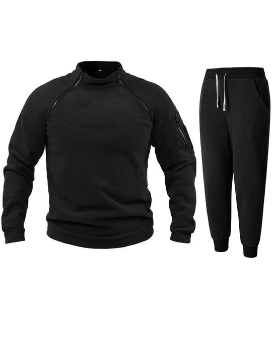 Herren Funktions-Fleecejacke mit elastischen Sporthosen EB