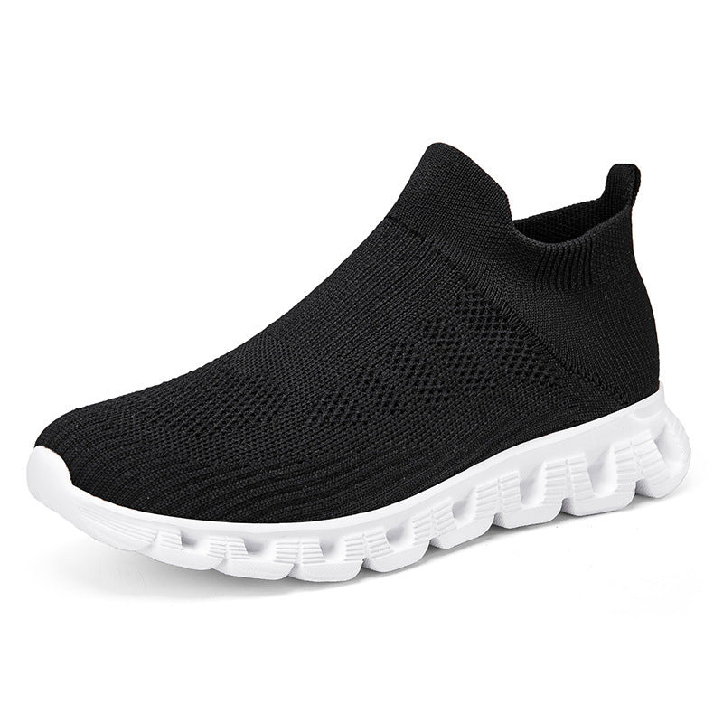 Damen Sportliche Slip-On Sneakers mit atmungsaktivem Obermaterial und flexiblem Sohlenprofil EB