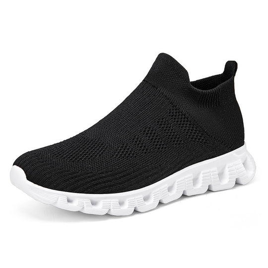 Damen Sportliche Slip-On Sneakers mit atmungsaktivem Obermaterial und flexiblem Sohlenprofil EB