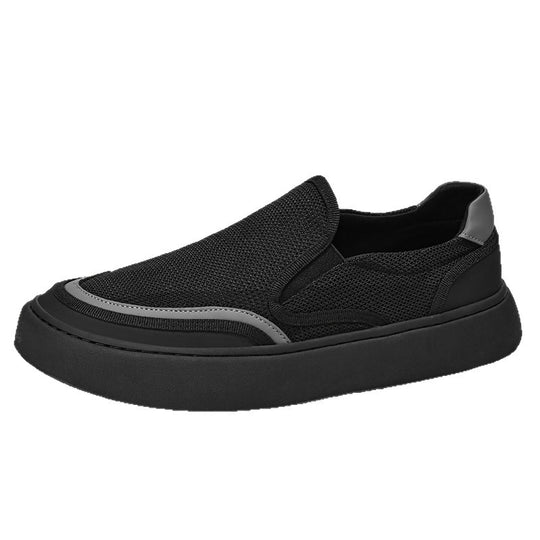 Damen Atmungsaktive Slip-On Sneakers mit elastischen Einsätzen EB