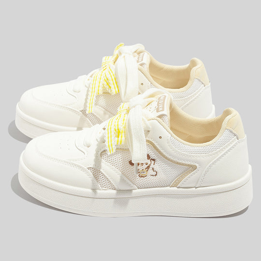Damen Schnüre Sneakers aus atmungsaktivem Mesh mit einzigartigem Design EB