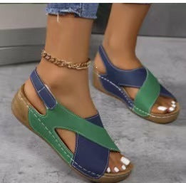 Damen Komfortable Sandalen mit elegantem Quer-Riemendesign EB