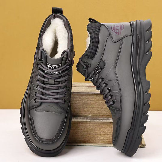 Damen gefütterte Winterstiefel mit rutschfester Sohle und modischem Design EB
