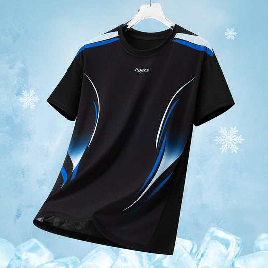 Herren nan atmungsaktives Funktionsshirt mit ergonomischem Schnitt und dynamischem Print EB