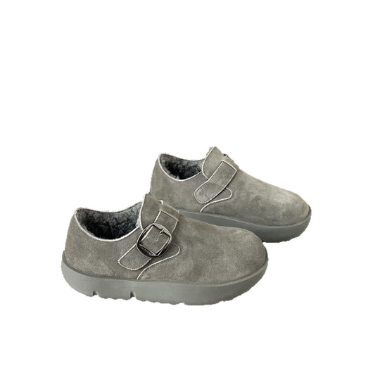 Damen Gemütliche Clogs mit weichem Futter und modischem Schnallenverschluss EB