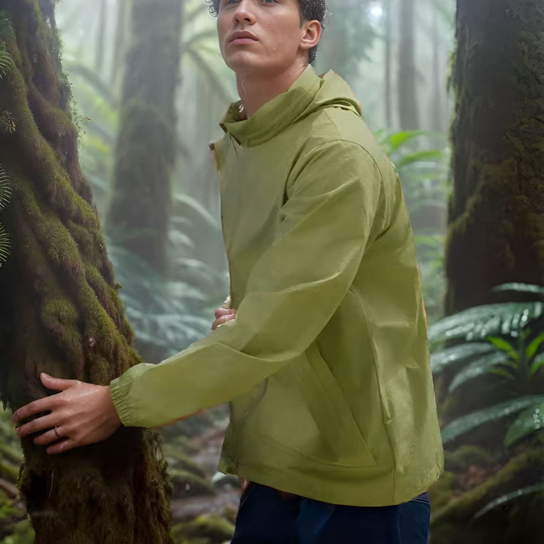 Herren wetterfeste Utility-Jacke mit verstellbarem Kapuzensystem EB