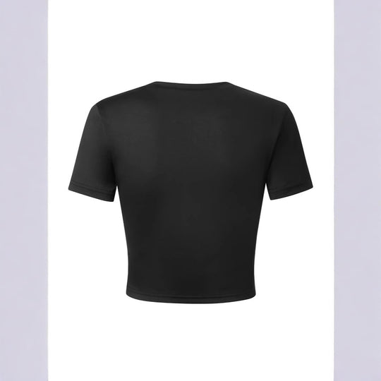 Damen Crop-Shirt mit inspirierendem Statementdruck EB