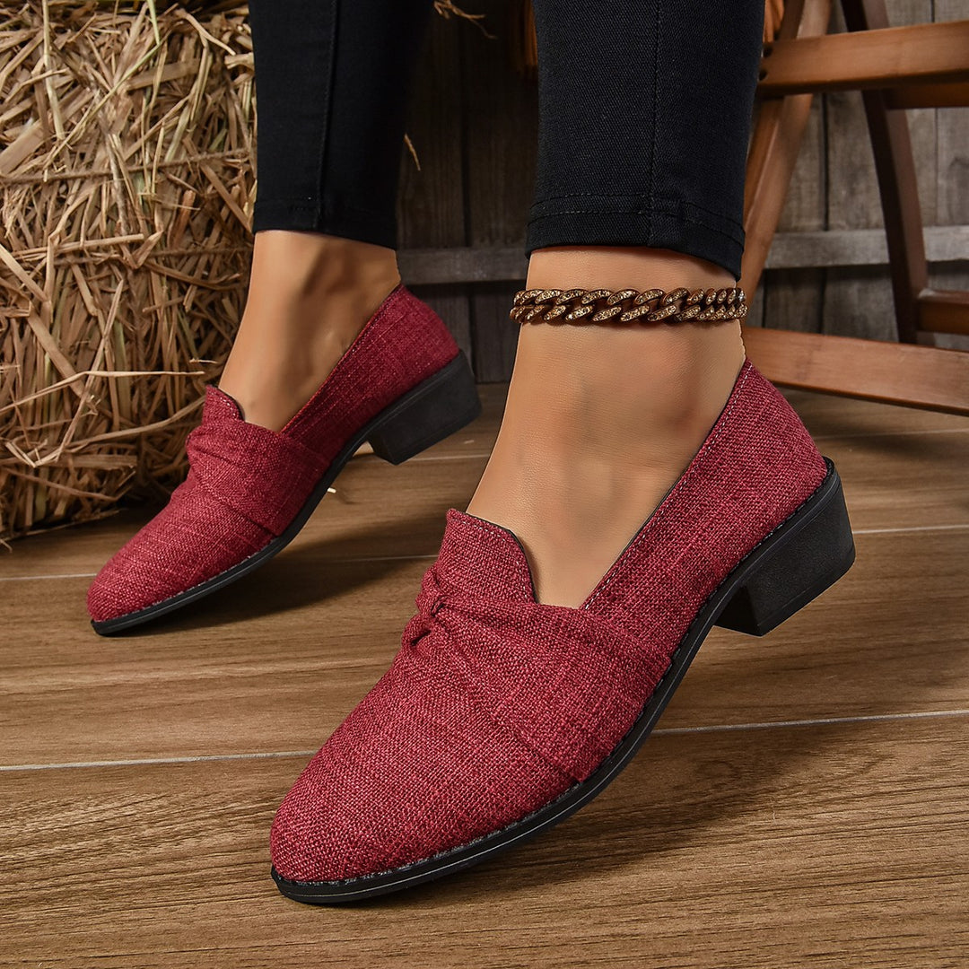 Damen Slipper mit geschwungenem Knoten EB
