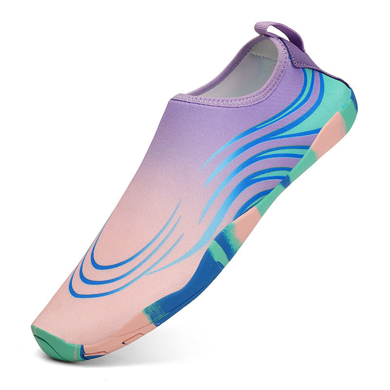 Damen flexible Aquaschuhe mit rutschfester Sohle und elastischem Schnürsystem EB