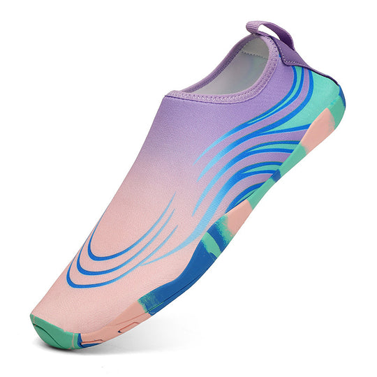 Damen flexible Aquaschuhe mit rutschfester Sohle und elastischem Schnürsystem EB