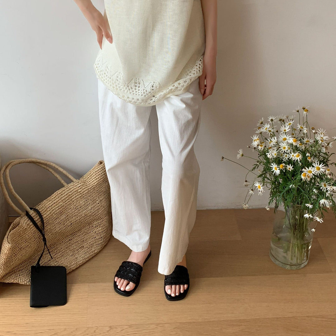 Damen Komfortable Zehentrenner-Sandalen mit modischem Riemendesign und weich gepolsterter Sohle EB