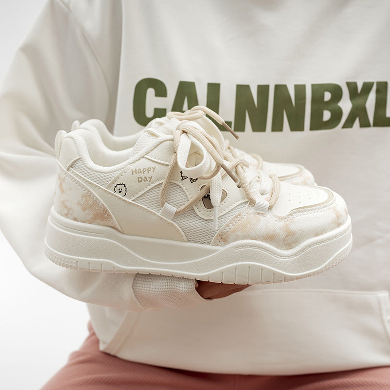 Damen Modische Sneakers mit einzigartigen Grafikelementen und flexibler Sohle EB
