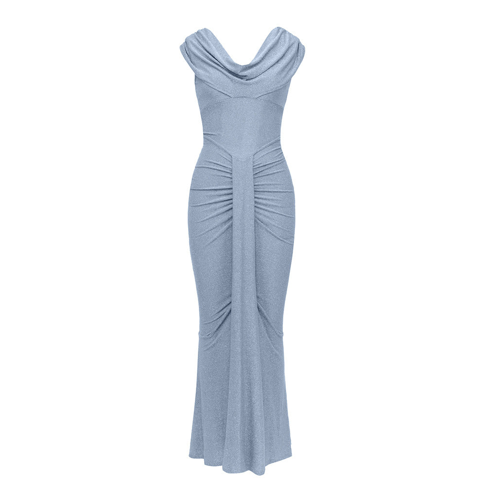 Damen Elegantes Abendkleid mit schickem Wickelausschnitt und figurbetonter Silhouette EB