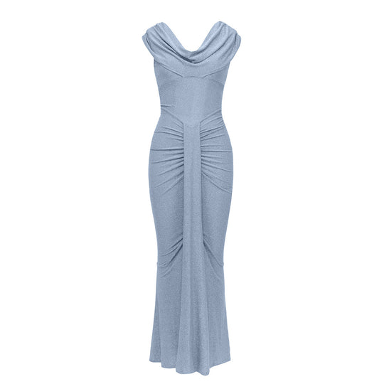 Damen Elegantes Abendkleid mit schickem Wickelausschnitt und figurbetonter Silhouette EB