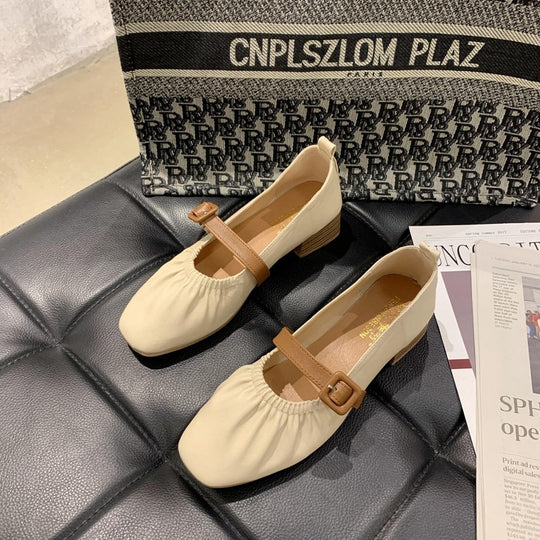 Damen Ballerinas mit modischem Riemchen-Design und bequemem Fußbett EB