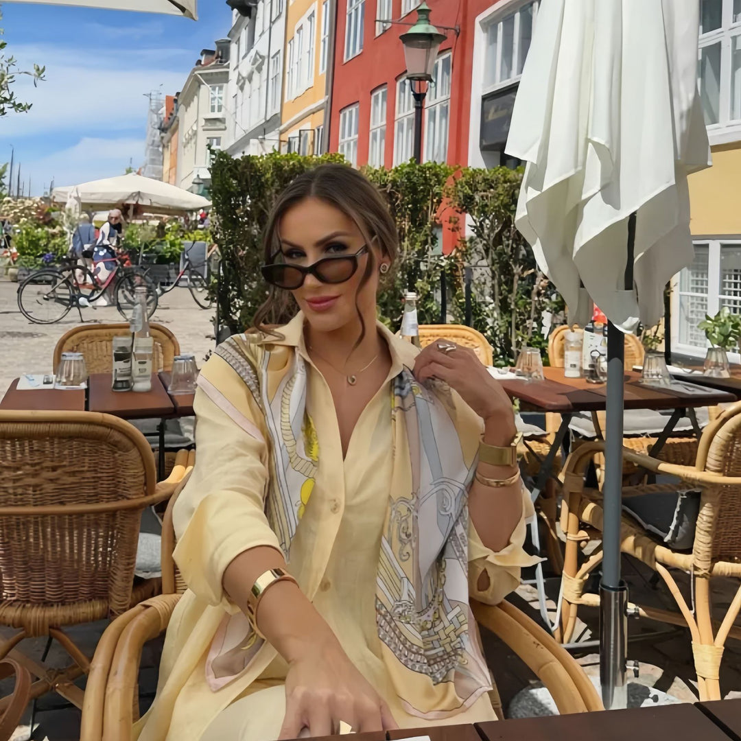 Damen angesagter Leinen-Jumpsuit mit tailliertem Schnitt und langen Ärmeln EB