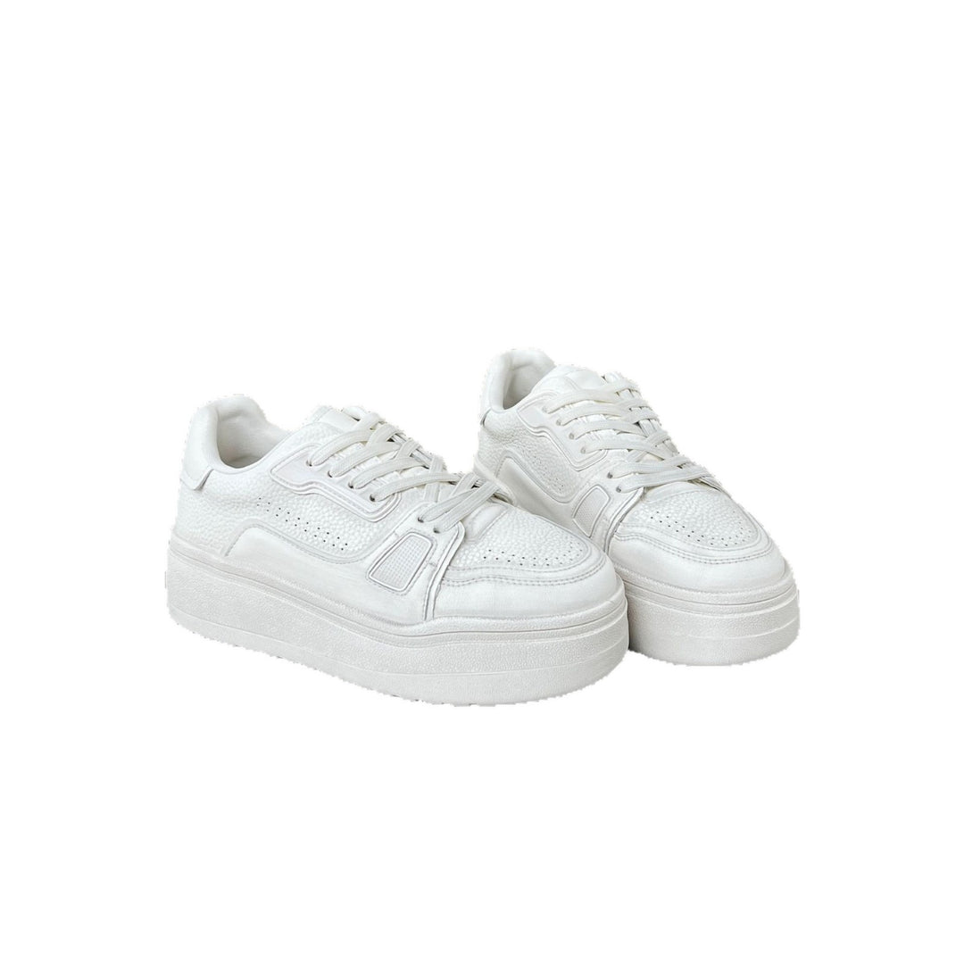 Damen Komfortable Plateau Sneakers mit atmungsaktivem Obermaterial EB