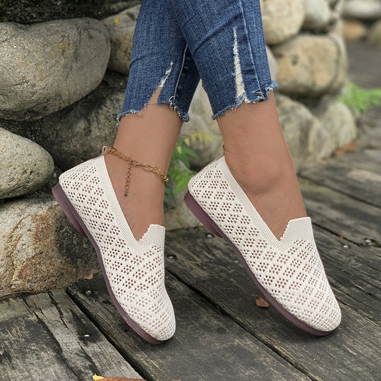 Damen luftige Slip-On Clogs mit atmungsaktivem Netzdesign und flexiblem Fußbett EB