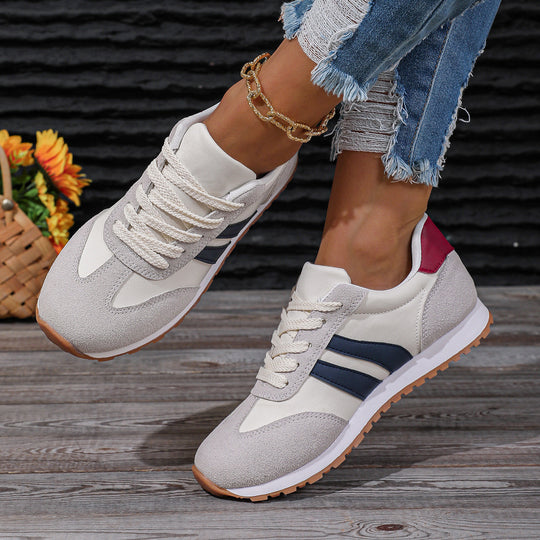 Damen Sportliche Sneakers mit atmungsaktivem Obermaterial und dämpfender Sohle EB