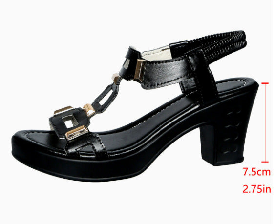 Damen Sportliche Sandalen mit elastischem Riemendesign und ergonomischer Sohle EB