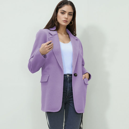 Damen eleganter Softblazer mit taillierter Passform EB