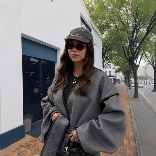 Damen Kimono-Style Überwurf EB