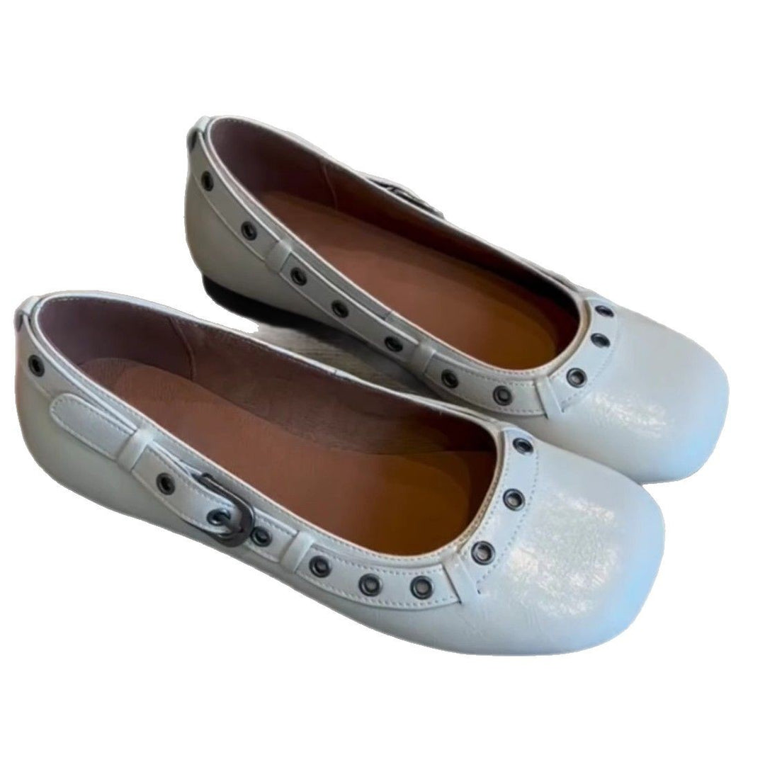 Damen Ballerinas mit elegantem Schnallen-Detail und bequemer Innenpolsterung EB