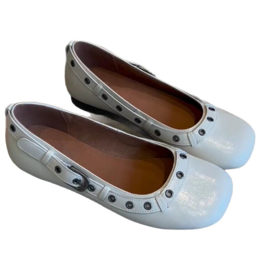 Damen Ballerinas mit elegantem Schnallen-Detail und bequemer Innenpolsterung EB
