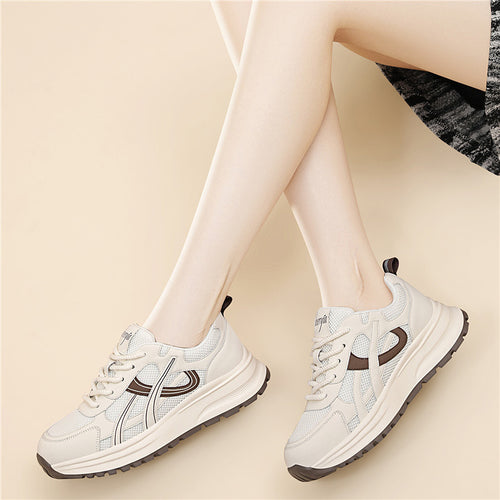 Damen Sportliche Komfort-Sneaker mit atmungsaktiver Oberfläche und dämpfender Laufsohle EB