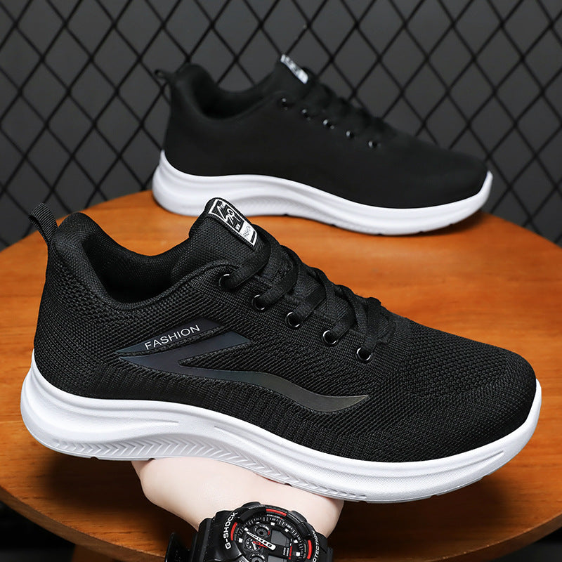 Unisex nan leichte Strickfreizeitsneaker mit gepolsterter Fersenstütze und rutschfester Profilsohle EB