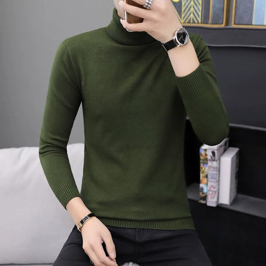 Herren bequemer Rollkragenpullover EB