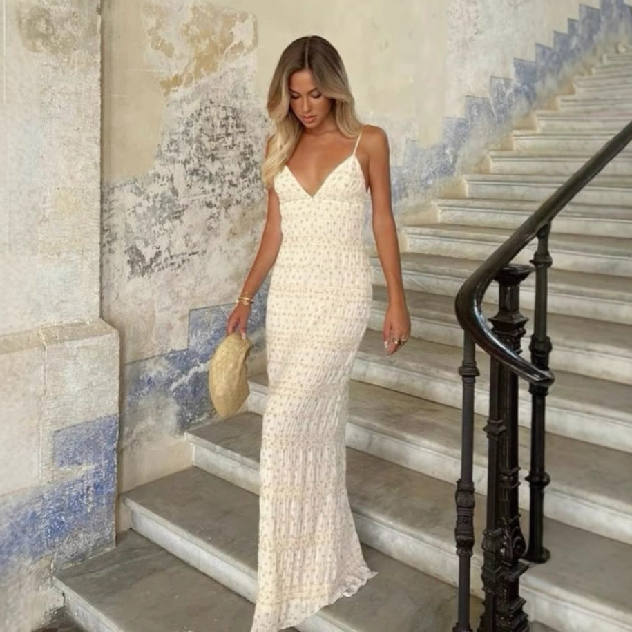 Damen elegantes Maxikleid EB