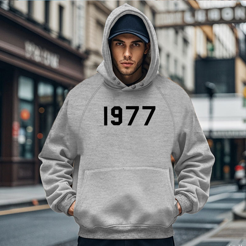 Herren Gemütlicher Kapuzenpullover mit ausgefallenem Design und praktischen Taschen EB