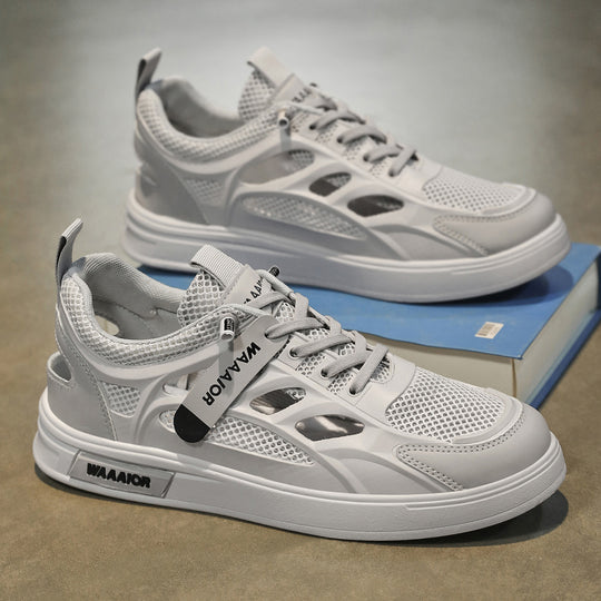 Damen Sportliche Luftpolster Sneakers mit atmungsaktivem Obermaterial und rutschfester Sohle EB